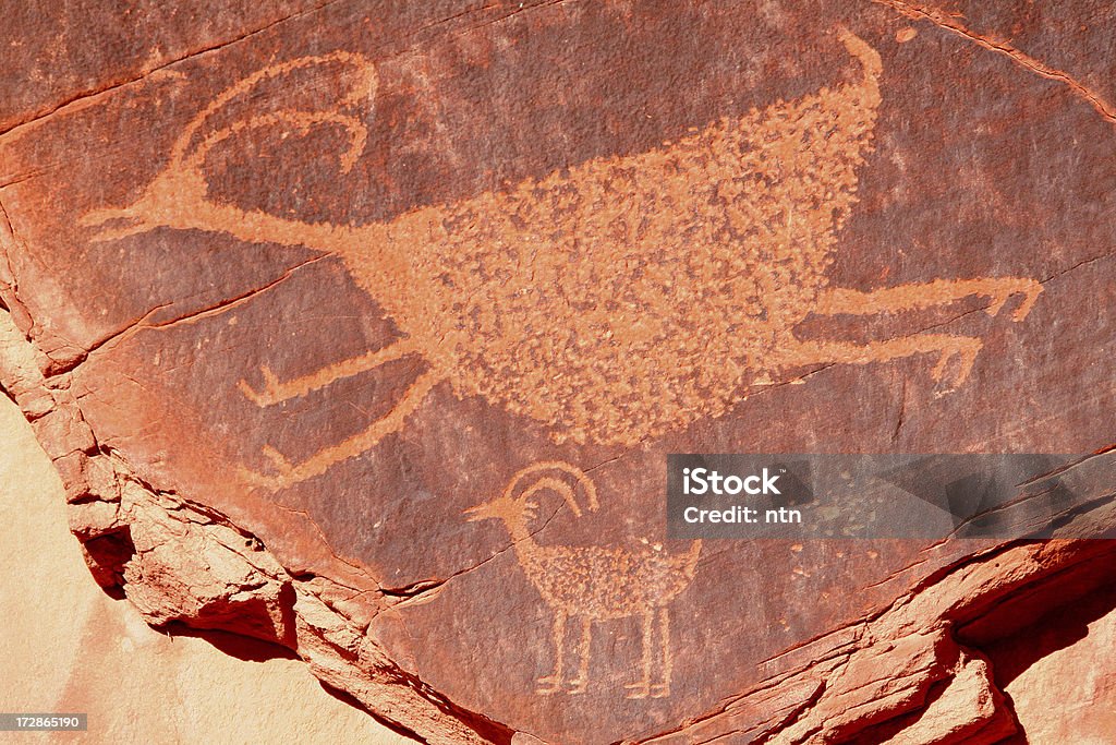 Alten Petroglyph - Lizenzfrei Antike Kultur Stock-Foto