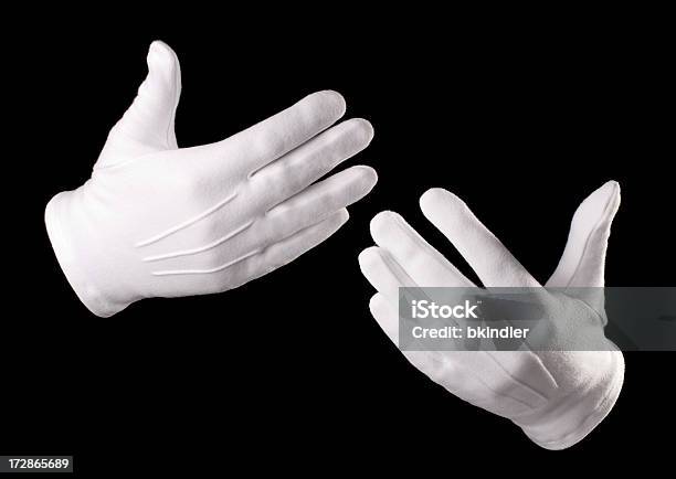 Gestikulieren Stockfoto und mehr Bilder von Handschuh - Handschuh, Weiß, Eleganter Handschuh