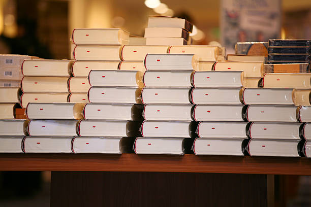 istock Piles of books on a table in a bookstore 172866989