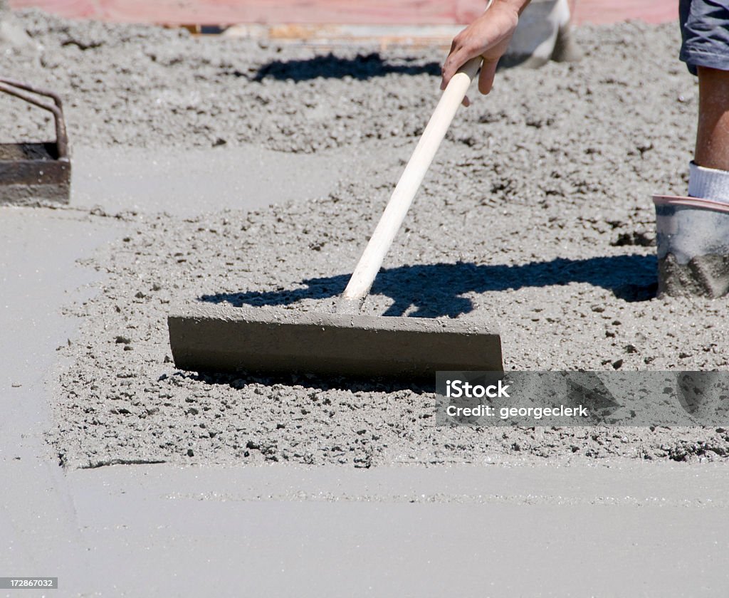 Livellamento di cemento - Foto stock royalty-free di Abilità