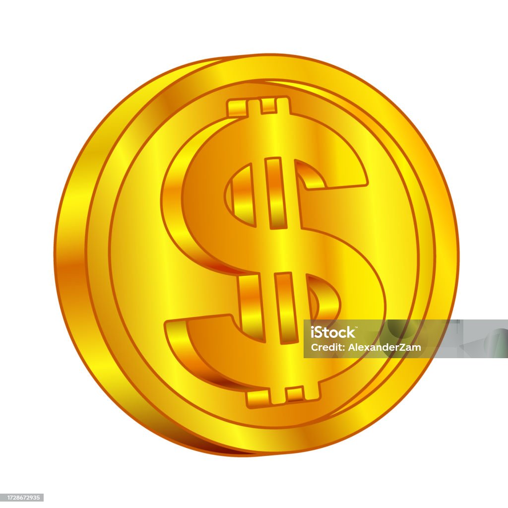 Abstract Coin Abstract Dollar Coin Stock Illustration - Download Image Now - Banking ...