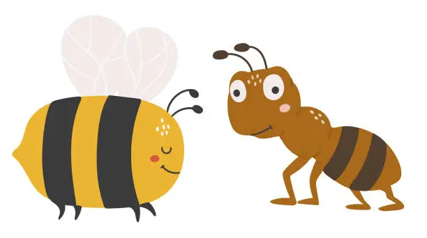 Vector illustration of bee