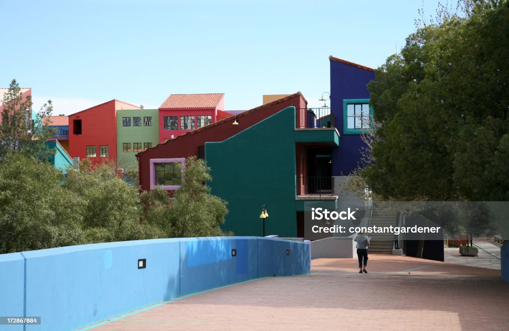 Ponte pedonal de histórico de La Placita Aldeia Tucson-Arizona - Royalty-free Tucson Foto de stock