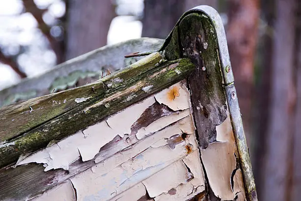 An old poor forgotten boat