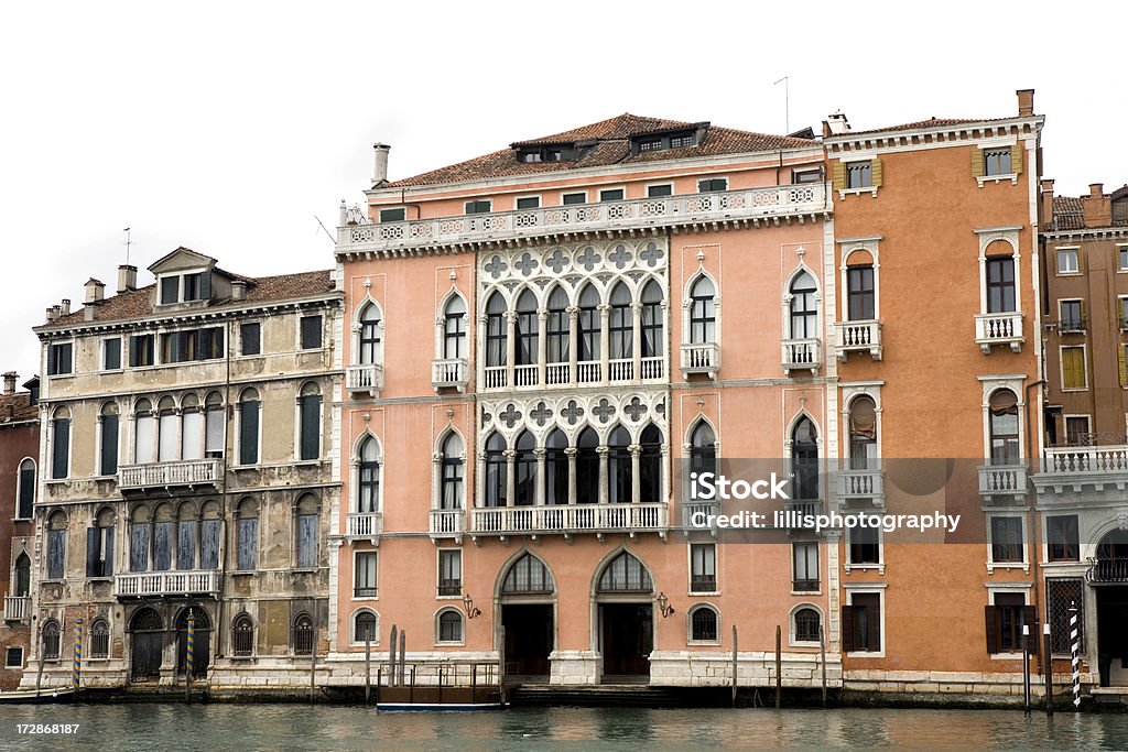 Grand Canal in Venice Italy "Large Palaces on the Grand Canal in Venice, Italy" Palace Stock Photo