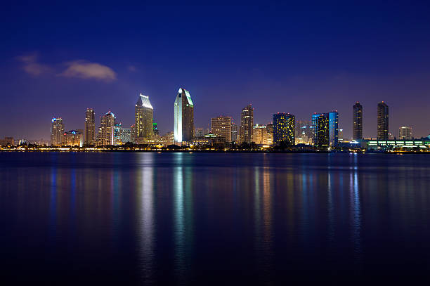 belo horizonte de san diego - night downtown district north america san diego california imagens e fotografias de stock