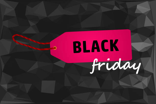 ilustrações de stock, clip art, desenhos animados e ícones de black friday sales tag. black friday design, sale, discount, advertising, marketing price tag. - textile backgrounds canvas choice