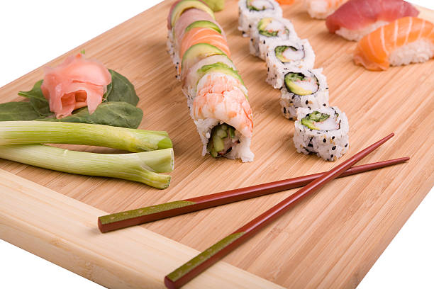 Sushi on Board stock photo