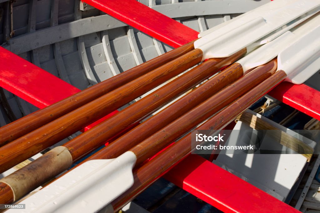 Holz Ruderboot Paddel - Lizenzfrei Bewegung Stock-Foto