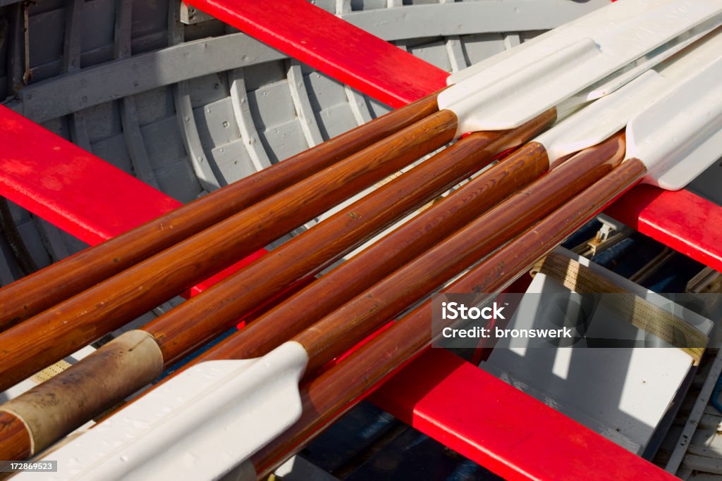 木製手漕ぎ船パドル - ウォータースポーツのロイヤリティフリーストックフォト