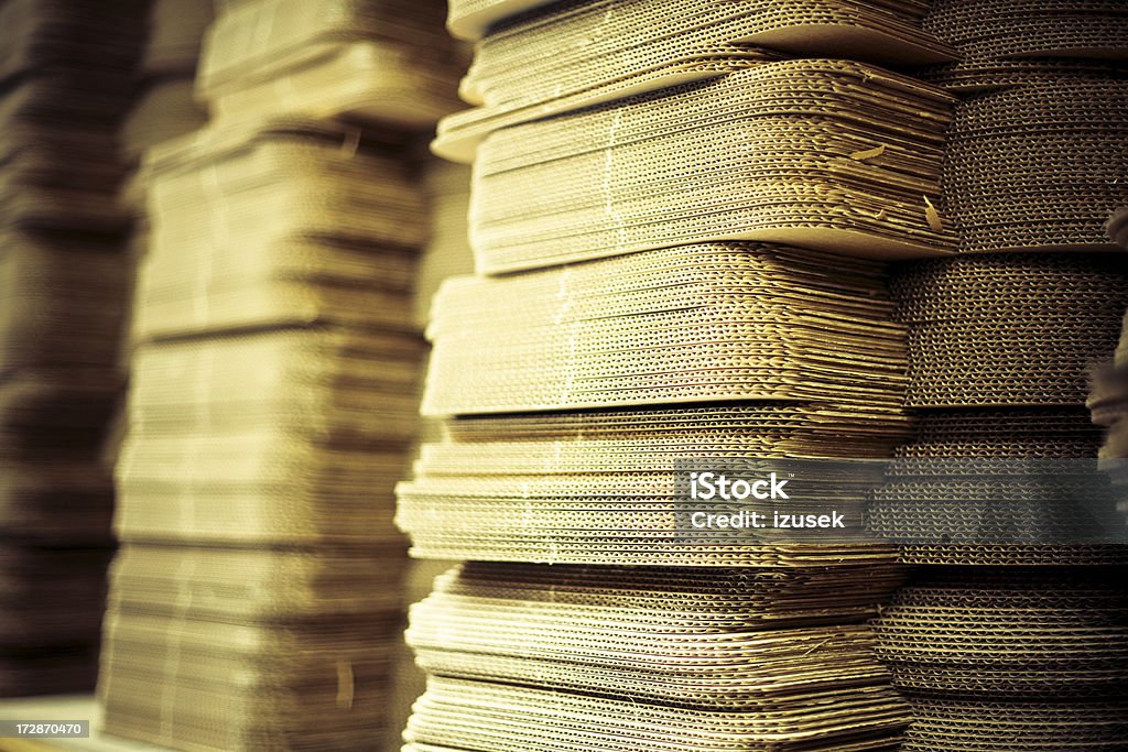 Cardboard stacks Backgrounds Stock Photo