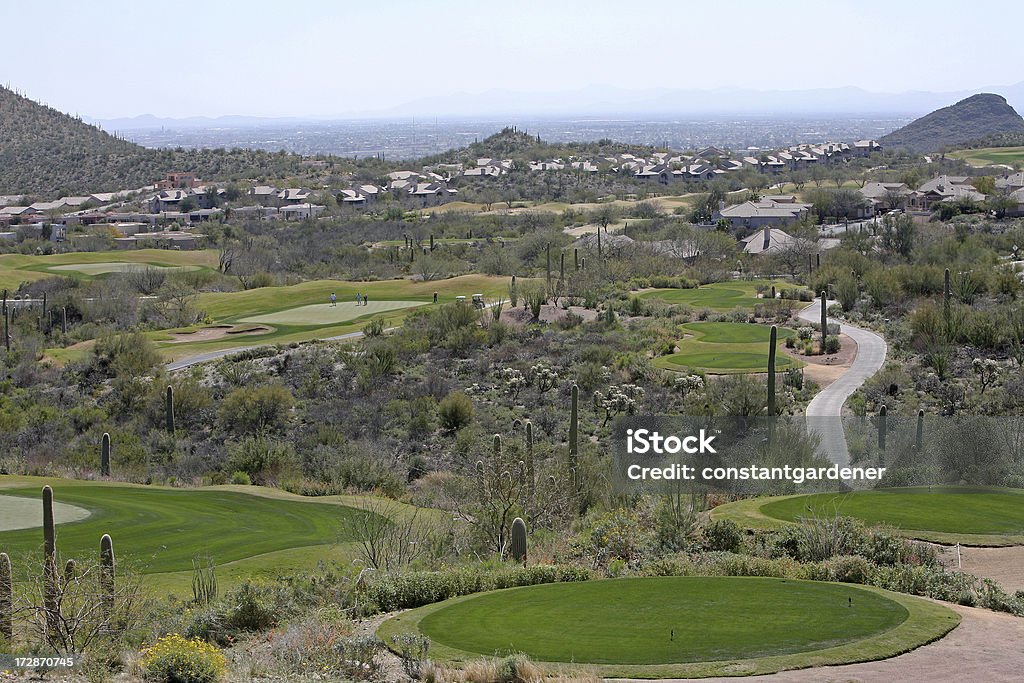 Salon i gra na Starr Pass pole golfowe Arizony w Tucson - Zbiór zdjęć royalty-free (Bez ludzi)