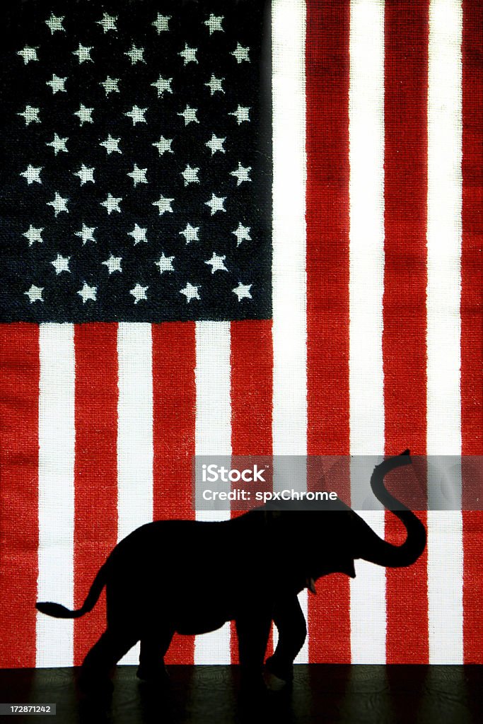 Votazione Repubblicano - Foto stock royalty-free di Elefante