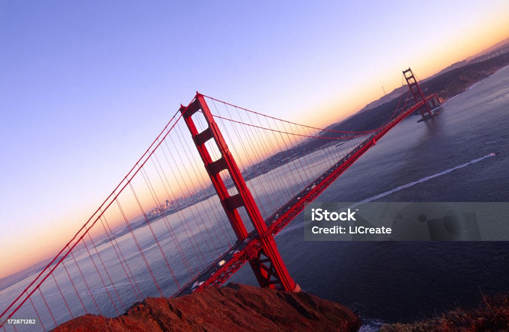 Golden Gate Bridge - Royalty-free Anoitecer Foto de stock