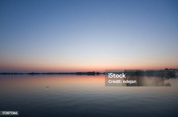 Sunset Lake Stock Photo - Download Image Now - Backgrounds, Blue, Cloud - Sky