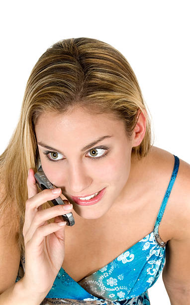 woman on mobile phone smiling girl on a cell phone ... http://istock.sk-websolutions.at/img/istock-banner-jr11.jpg jacraa2007 stock pictures, royalty-free photos & images