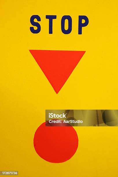 Stop Stock Photo - Download Image Now - Architectural Feature, Blue, Color Image