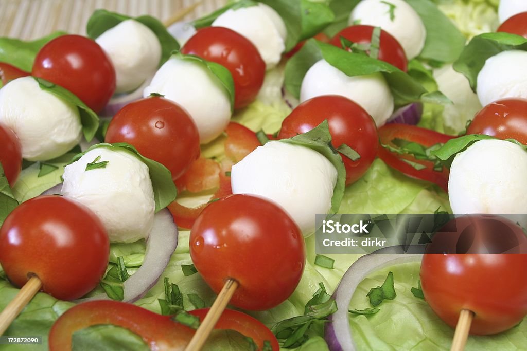 Kebabs à la Caprese - Photo de Kebab libre de droits