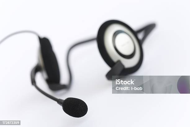 Computer Headset Stock Photo - Download Image Now - Assistance, Audio Equipment, Black Color