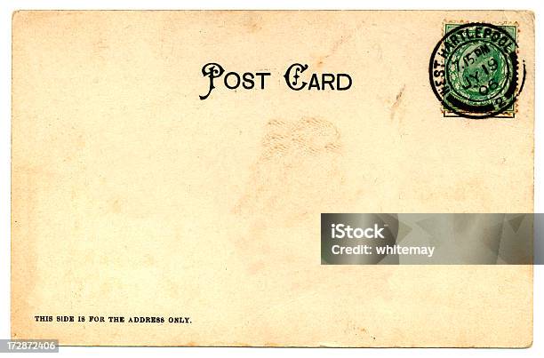 Photo libre de droit de Carte Postale Avec Le Timbre De Lenvers Édouard Vii Juillet 1906 banque d'images et plus d'images libres de droit de 1906