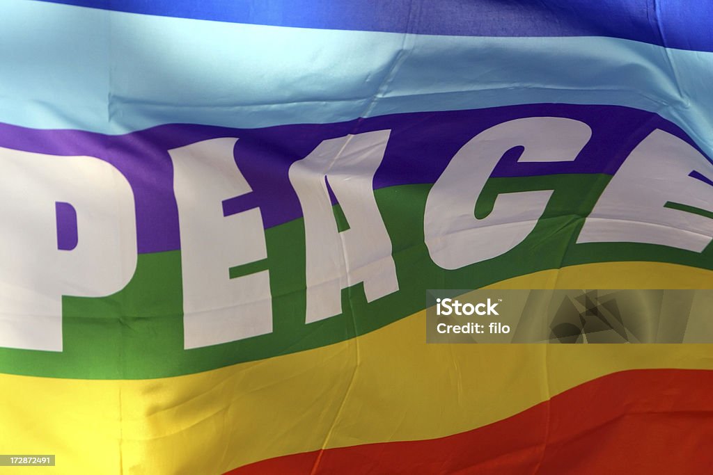 Peace Flagge - Lizenzfrei Blau Stock-Foto