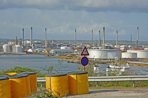 carbon electric factory chimney smoke pollution detail