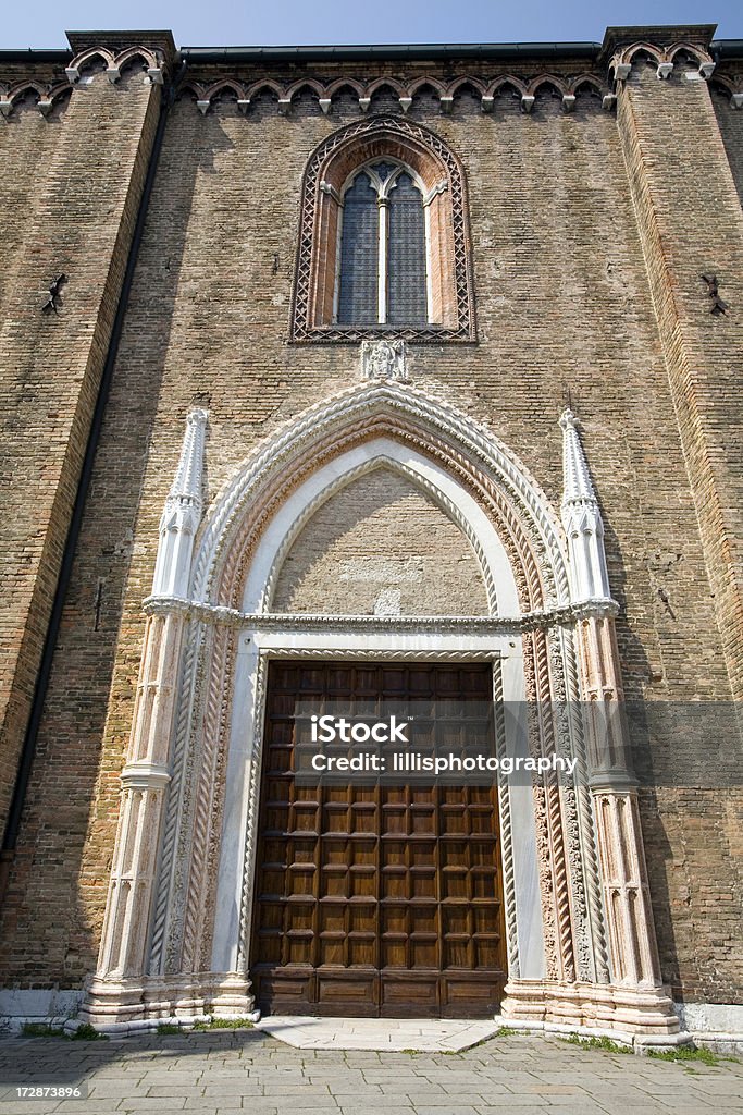 Santa Maria Della Gloriosa Dei Frari Venedig - Lizenzfrei Alt Stock-Foto