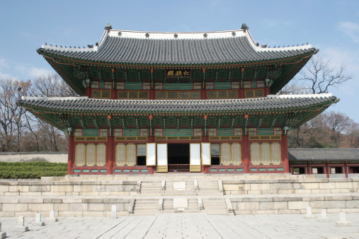 Changdeokgung Palace, Korea. Located in Seoul it is one of five great palaces built in the Joseon Dynasty. It is also called the East Palace.