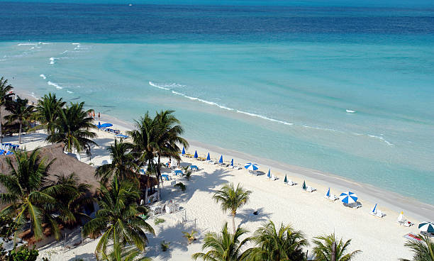 플라주 무예레스 섬 멕시코 - isla mujeres mexico beach color image 뉴스 사진 이미지