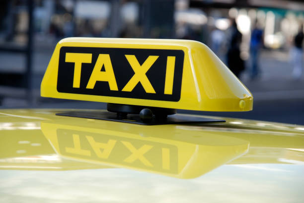 istock yellow cab taxi sign 172874003