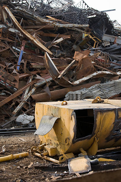 istock Piles of rusty scrap metal; recycling and environmental conserva 172874103