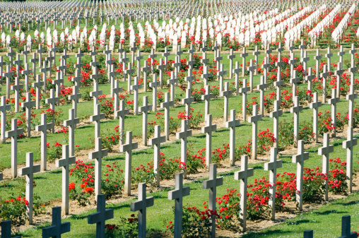 WWI Verdun military cemetery France