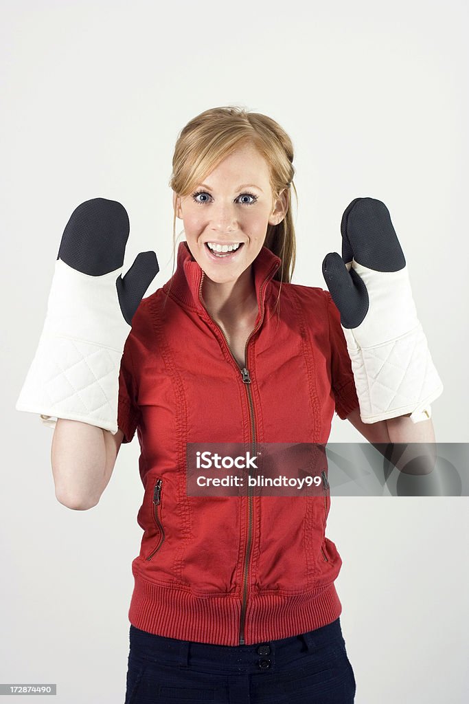 Forno Mitts - Foto de stock de Adolescente royalty-free