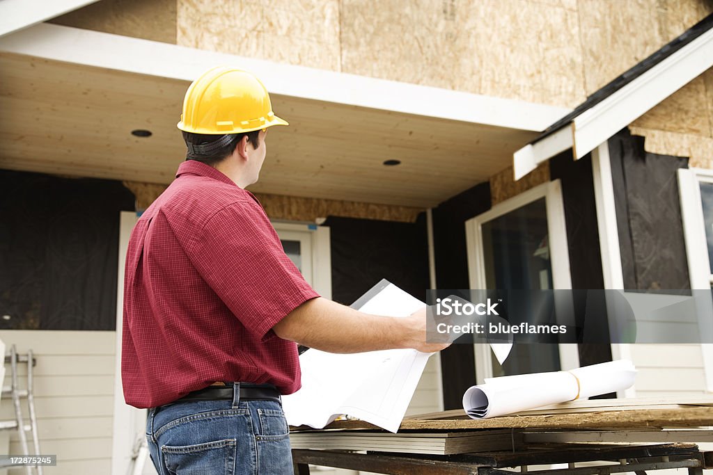 builder e progetti - Foto stock royalty-free di Abbigliamento casual