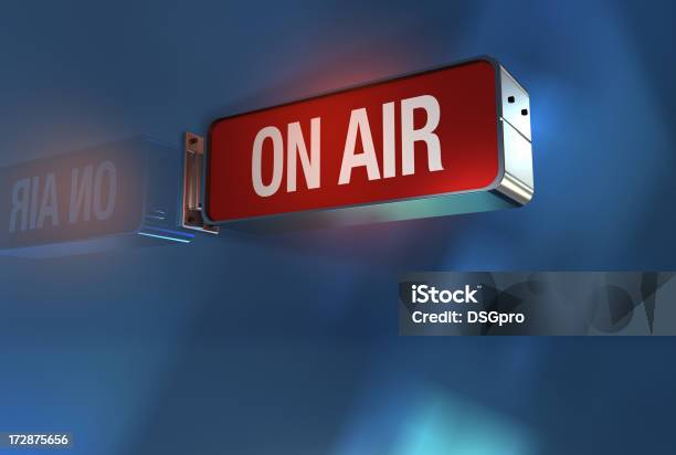 Air Sign On Stock Photo - Download Image Now - Mid-Air, Radio, Igniting