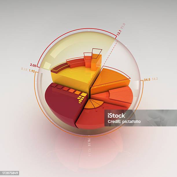 Tortengrafik Stockfoto und mehr Bilder von Dreidimensional - Dreidimensional, Kreis, Tortengrafik