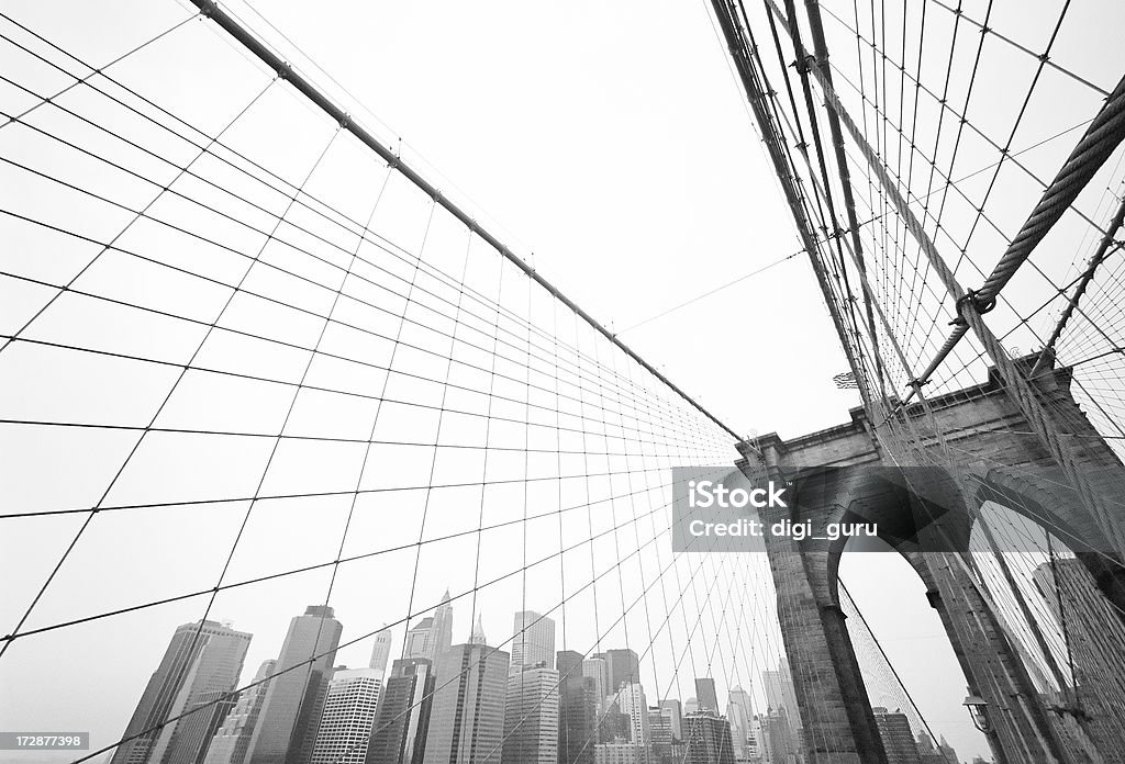 Brooklyn Bridge Panorama - Zbiór zdjęć royalty-free (Borough - rodzaj dzielnicy)