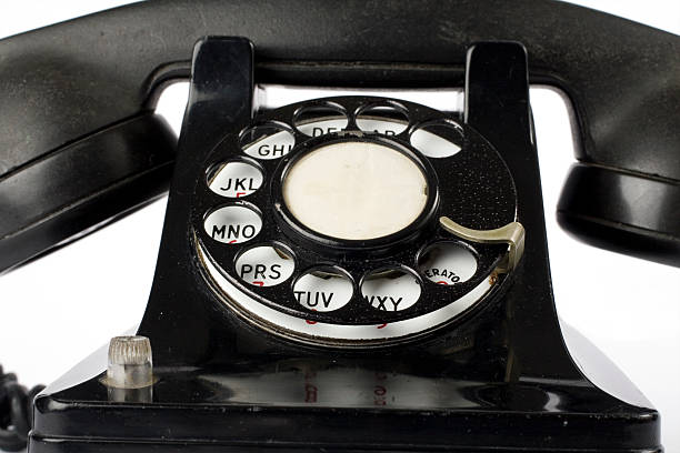 old dialer téléphone - 1930s style telephone 1940s style old photos et images de collection