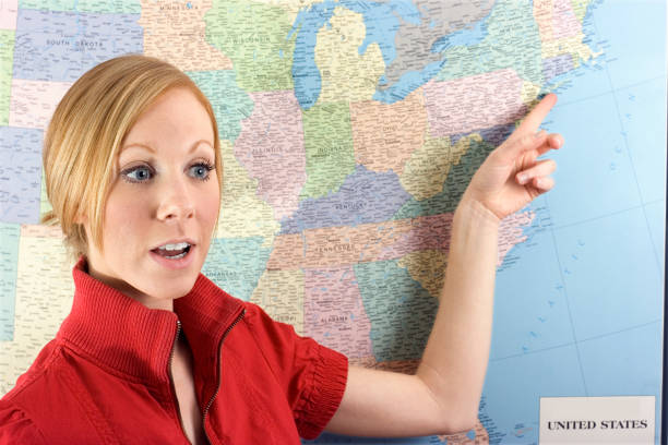 istock Pointing at New York City on a map 172877494