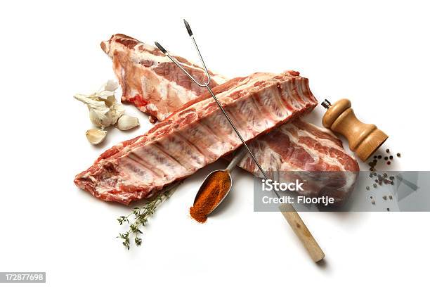 Foto de Ingredientes Costelinhas e mais fotos de stock de Carne - Carne, Açougue, Carne de Porco