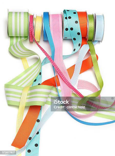 Rolls Of Ribbon Stock Photo - Download Image Now - Anniversary, Art, Art And Craft