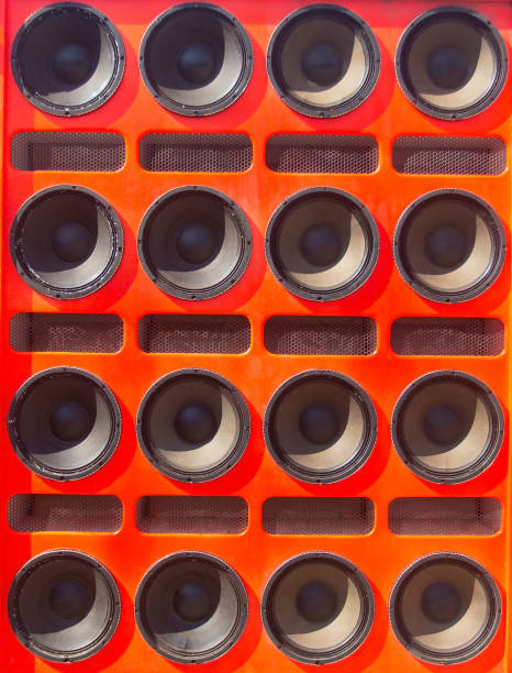 istock Many speaker panels are equipped with orange areas to create loud sound. 1728779375