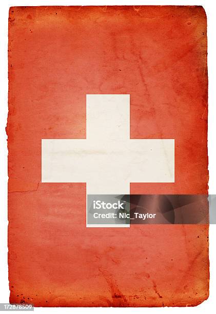 Швейцарский Флаг Xxxl — стоковые фотографии и другие картинки Абстрактный - Абстрактный, Антиквариат, Белый фон