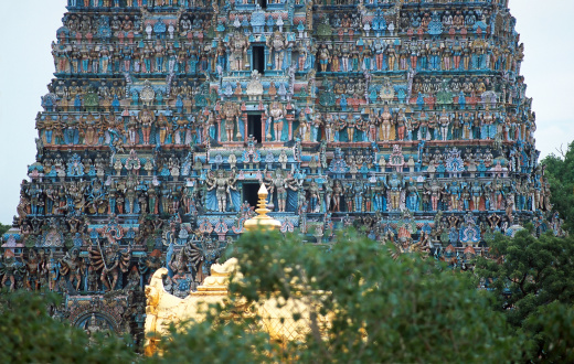Gopuram of the Meenakshi temple