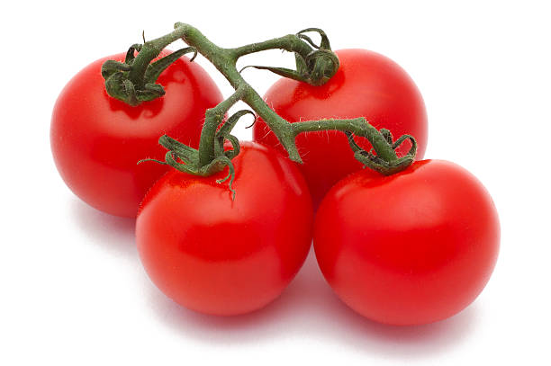 istock Cluster of charry tomatoes. Isolated on white 172879695