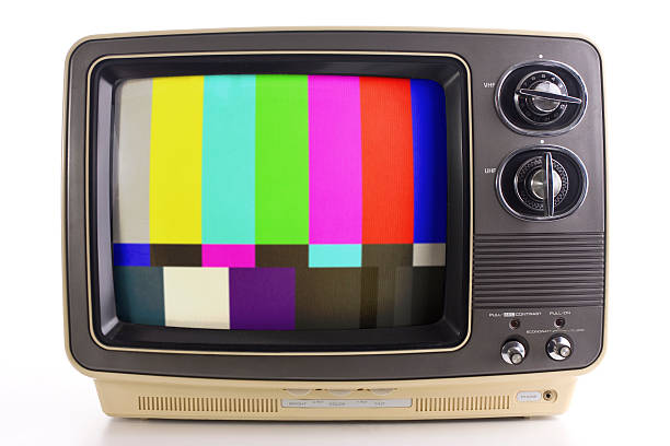 istock Vintage television with color bars 172879723