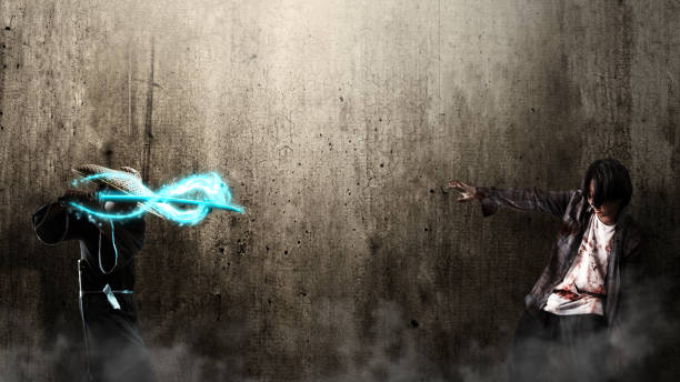 istock Scary zombie. Halloween concept 1728800186