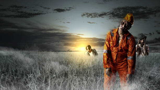 istock Scary zombie. Halloween concept 1728801236
