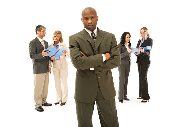 istock Confident Businessman and His Team 172880132