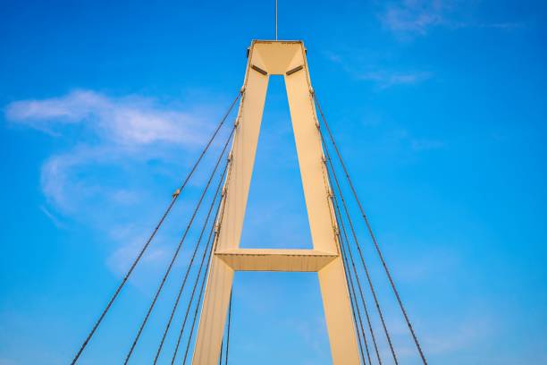 Beautiful urban bridge with interesting architecture
